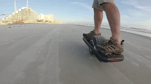 onewheel Trotter MAGWheel on beach