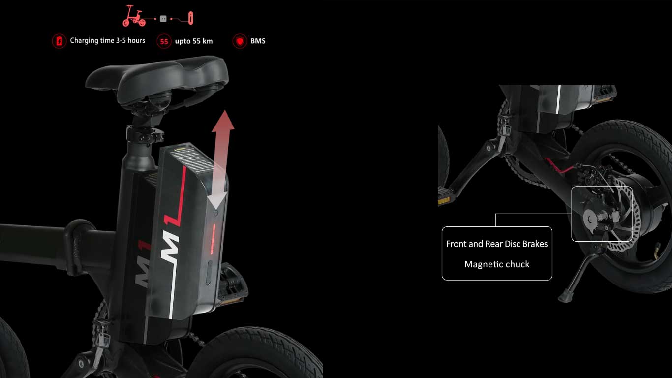 Moov8 – M1 Popular Folding eBike | European Standard | Dual Fold 12