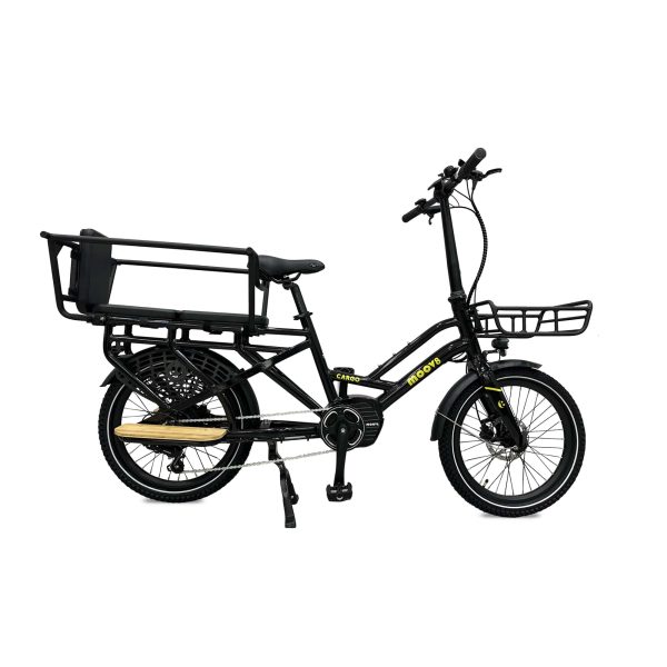 Moov8 C2 Cargo bike_black cargo ebike for kids