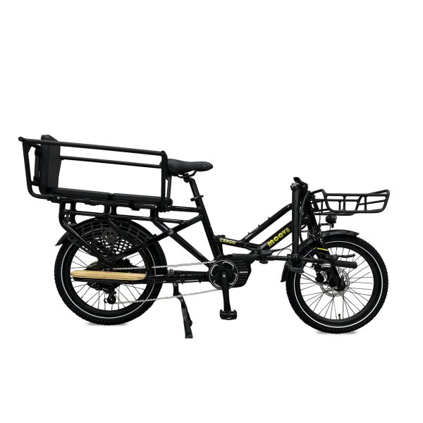 Moov8 C2 Cargo bike_black folding cargo ebike