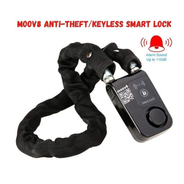 Moov8 iLock – Keyless Ebike / Scooter Smart Lock with Anti Theft Alarm 110dB APP Control 1