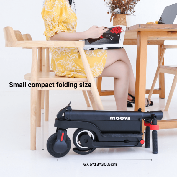 Moov8 X6 Folding eScooter - Ultra-Light Design That Fits in a Backpack with Free Backpack 3