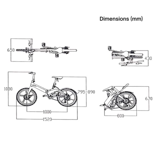 Moov8 MAG20 Light Magnesium Folding eBike 9